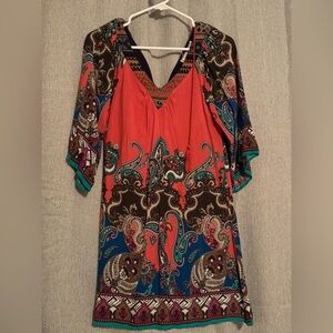 Flying Tomato Vibrant Paisley Tunic